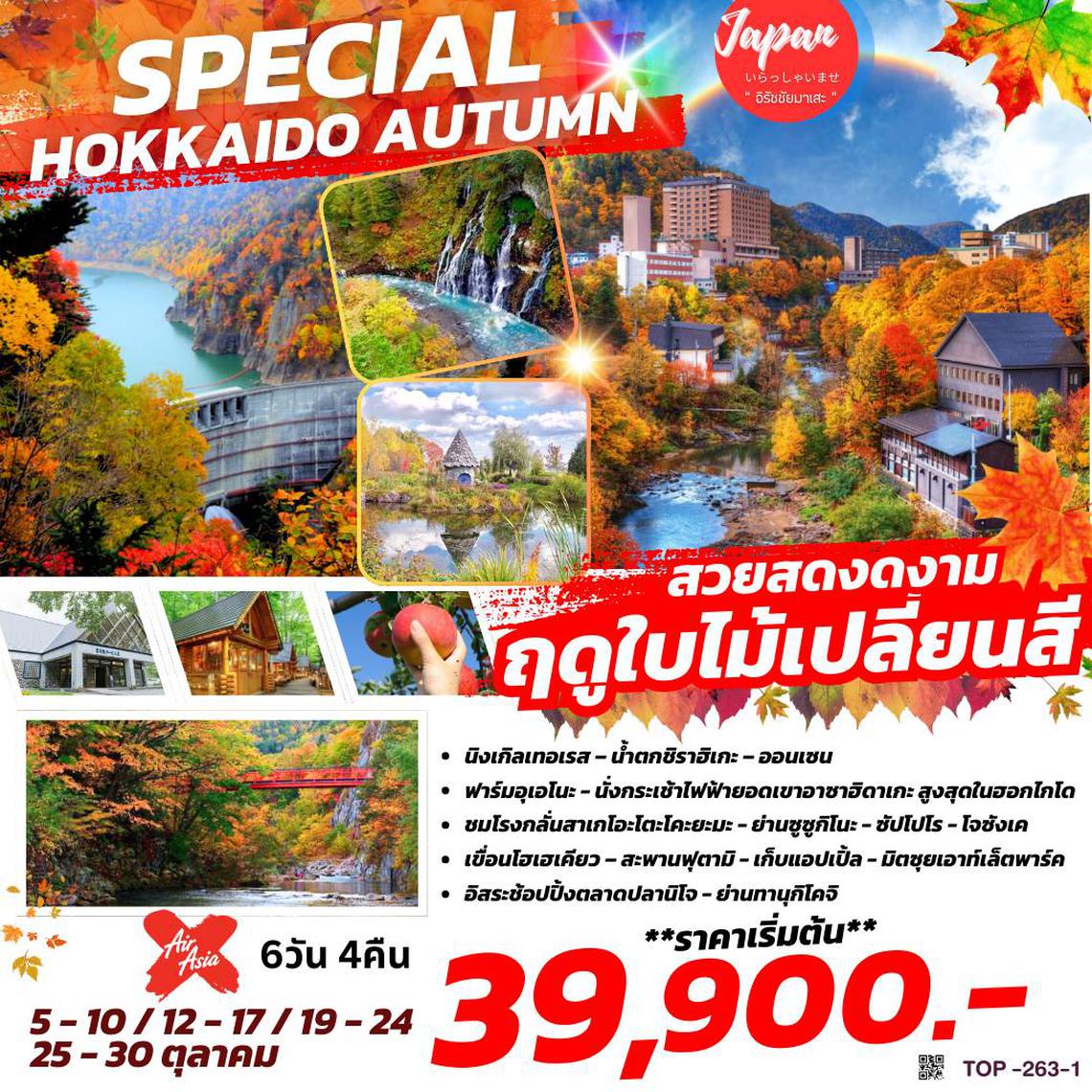 TOP263-1 : SPECIAL HOKKAIDO AUTUMN 6D4N BY XJ