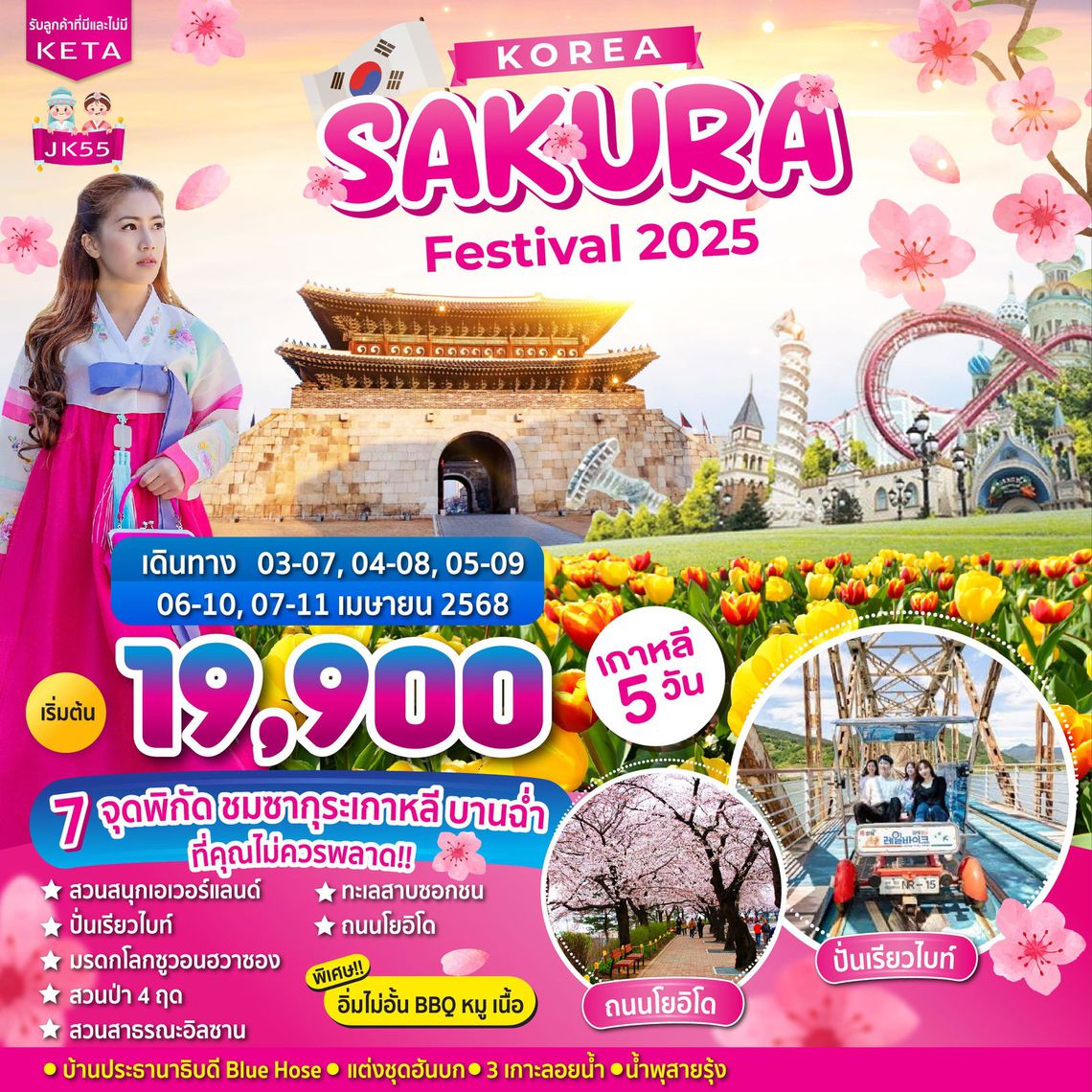 ทัวร์เกาหลี Korea Sakura Festival 2025