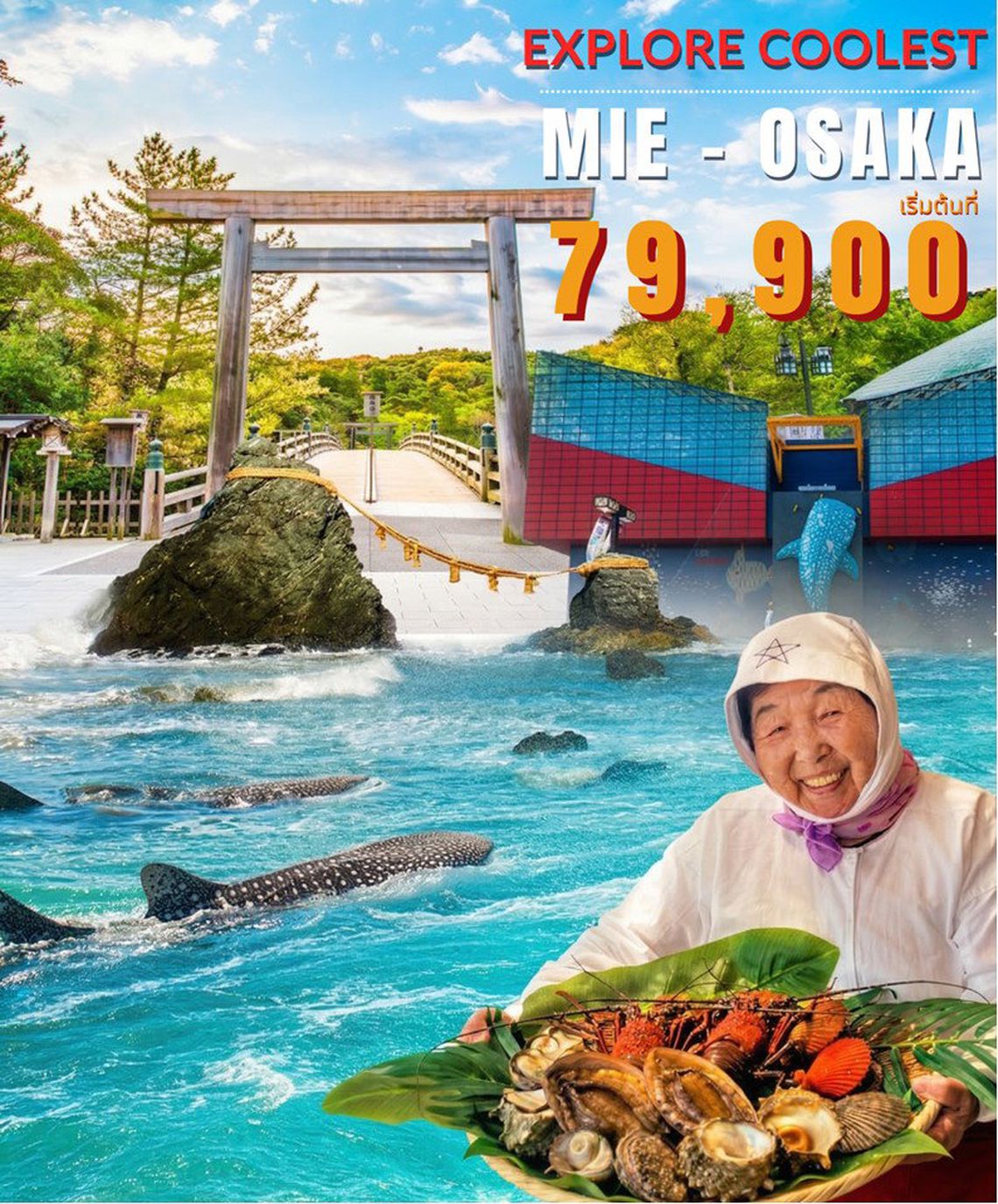 ทัวร์ญี่ปุ่น : ii-Ne...Explore Coolest Mie–Osaka 5D/4N