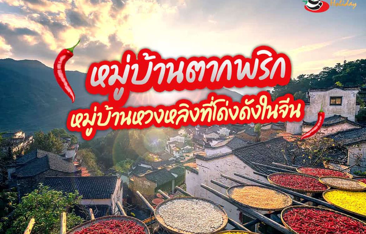 หมู่บ้านตากพริก หมู่บ้านหวงหลิงที่โด่งดังในจีน