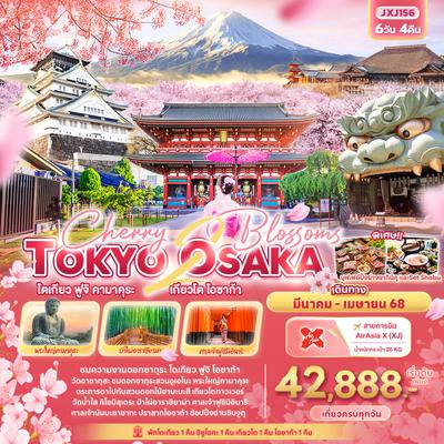 JXJ156 Cherry 2 blossoms TOKYO OSAKA  โตเกียว ฟูจิ คามาคุระ เกียวโต โอซาก้า 6วัน4คืน 