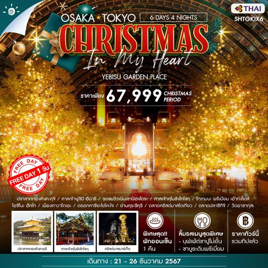 ทัวร์ โอซาก้า โตเกียว CHRISTMAS IN MY HEART 6 วัน 4 คืน (TG)