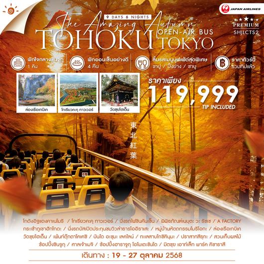  ทัวร์ AMAZING OPEN-AIR BUS TOHOKU TOKYO 9 วัน 6 คืน (JL)