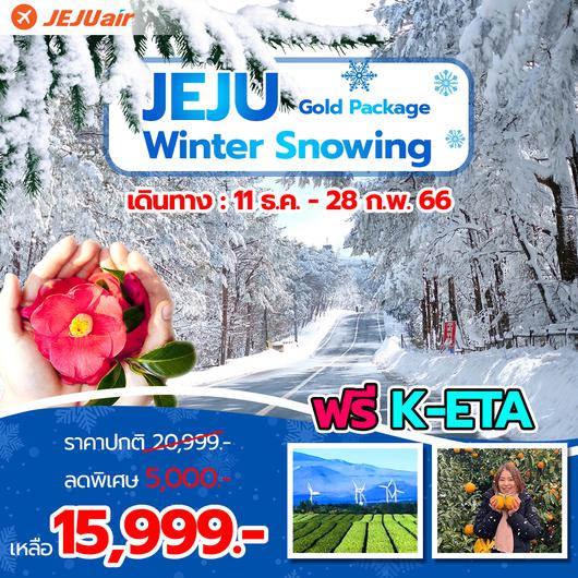ทัวร์เกาหลี JEJU GOLD PACKAGE WINTER SNOWING 4D2N