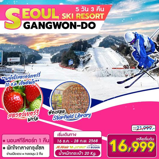 ทัวร์เกาหลี Seoul Gangwon Ski Resort 5D3N