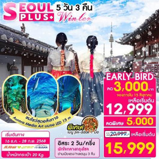 ทัวร์เกาหลี  Seoul Plus Winter 5D3N