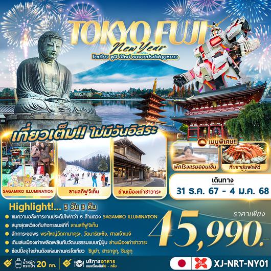 XJ-NRT-NY01 TOKYO FUJI NEW YEAR 5D3N โตเกียว ฟูจิ กินปูแช่ออนเซ็น ปีใหม่