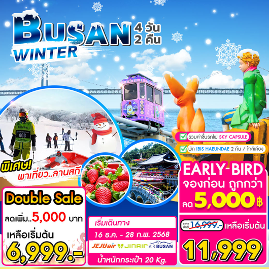 Busan Winter 4วัน 2คืน by JEJU AIR