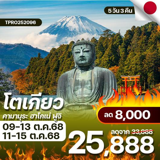 โปรไฟไหม้ ญี่ปุ่น โตเกียว คามามุระ ฮาโกเน่ ฟูจิ ลด 8,000.-