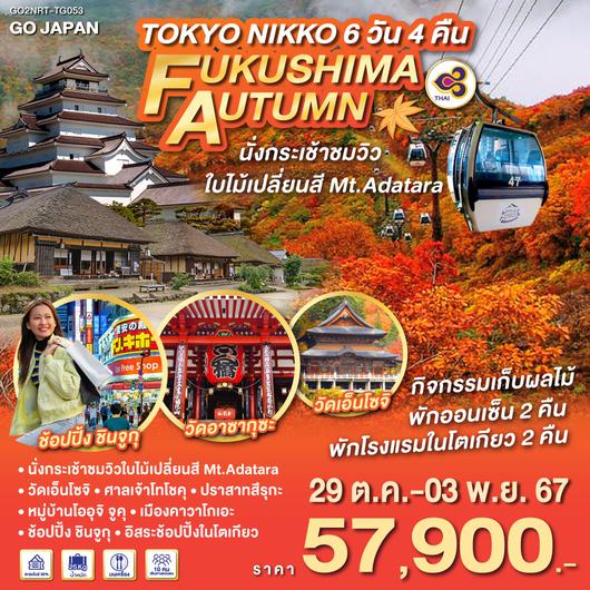 TOKYO NIKKO FUKUSHIMA AUTUMN 6D 4N โดยสายการบินไทย [TG]