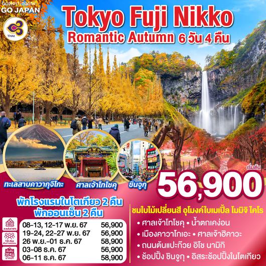 TOKYO FUJI NIKKO ROMANTIC AUTUMN 6D 4N โดยสายการบินไทย [TG]