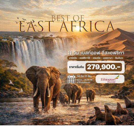 11 วัน เบสท์ออฟ อีสแอฟริกา นามิเบีย แอฟริกาใต้ แซมเบีย ซิมบับเว