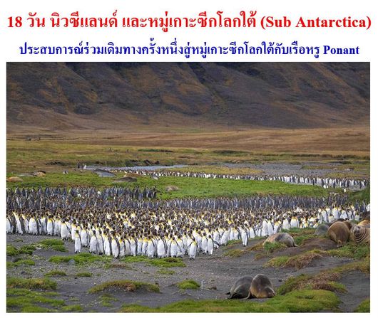 18 วัน นิวซีแลนด์ และหมู่เกาะซีกโลกใต้ (Sub Antarctica)
