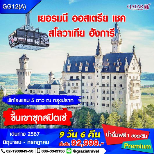 เยอรมนี เชค สโลวาเกีย ฮังการี ออสเตรีย 9 วัน