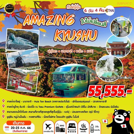Amazing Kyushu ทัวร์ญี่ปุ่น คิวชู 6D4N by TG