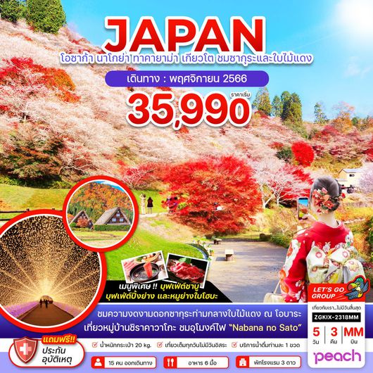 JAPAN โอซาก้า นาโกย่า ทาคายาม่า เกียวโต ชมซากุระและใบไม้แดง 5D3N by MM