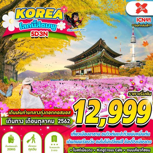 ทัวร์เกาหลี KOREA โลกนี้ สีชมพู (GSICN41)