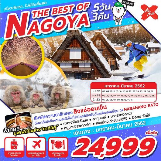 THE BEST OF NAGOYA 5 วัน 3 คืน