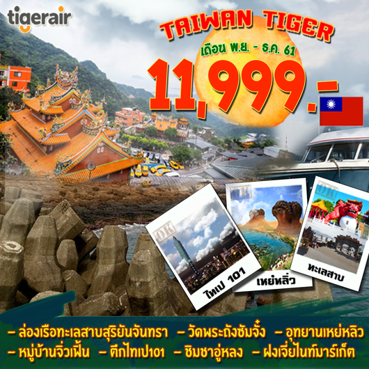 ทัวร์ไต้หวัน Tiger โปรโมชั่น