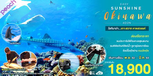 ทัวร์ญี่ปุ่น EASY SUNSHINE OKINAWA (MM) NOV'19 - MAR'20