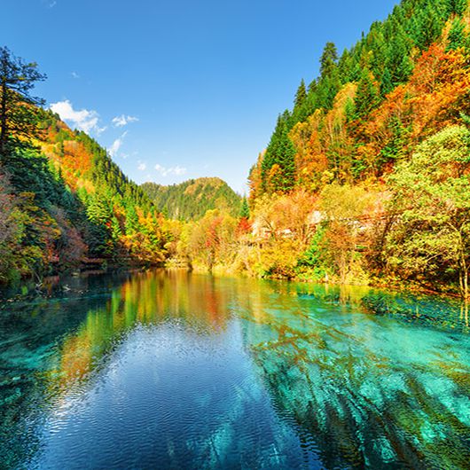 ทัวร์จีน Autumn In jiuzhaigou ชมใบไม้เปลี่ยนสี จิ่วจ้ายโกว 6 วัน 4 คืน (MU)