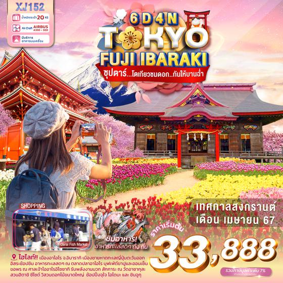 TOKYO FUJI IBARAKI 6 วัน 4 คืน เดินทาง เม.ษ.67 เริ่มต้น 33,888.- Air Asia X (XJ)