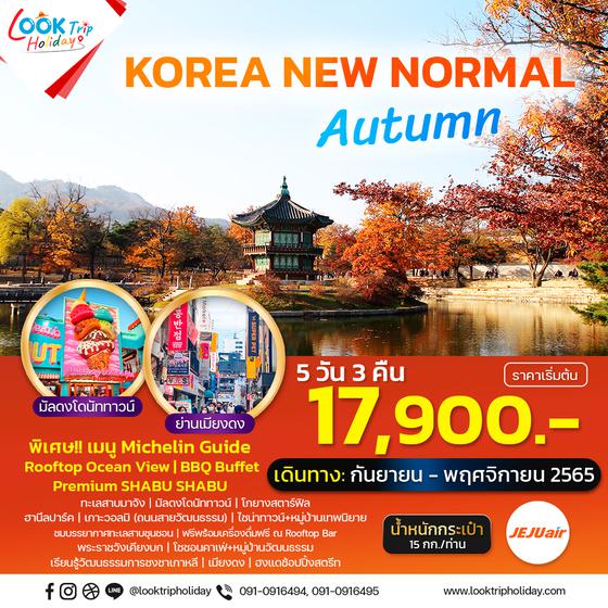 Korea New Normal Autumn เกาหลี 5วัน 3คืน เดินทาง ก.ย.-พ.ย.65 เริ่มต้น 17,900.- (7C)