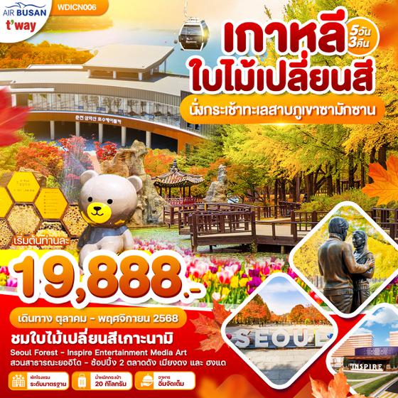 WDICN006 เกาหลีใบไม้เปลี่ยนสี 5วัน3คืน