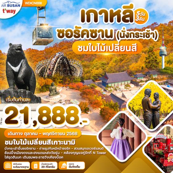 WDICN008 เกาหลี ซอรัคซาน 5วัน 3คืน