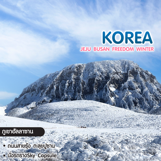 ทัวร์เกาหลี Jeju Busan Freedom Winter