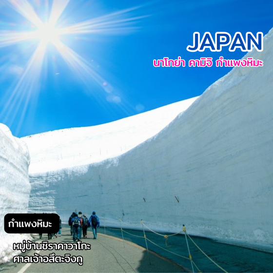 ทัวร์ญี่ปุ่น มหัศจรรย์ Japan นาโกย่า คามิโคจิ กำแพงหิมะ