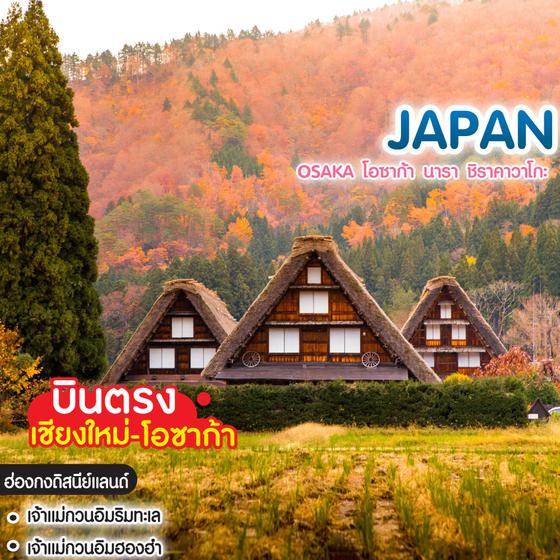 ทัวร์ญี่ปุ่น Osaka โอซาก้า นารา ชิราคาวาโกะ บินตรงเชียงใหม่