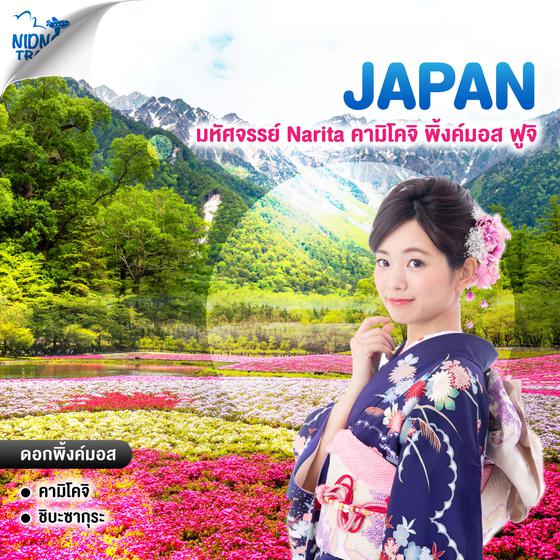 ทัวร์ญี่ปุ่น มหัศจรรย์ Narita คามิโคจิ พิ้งค์มอส ฟูจิ