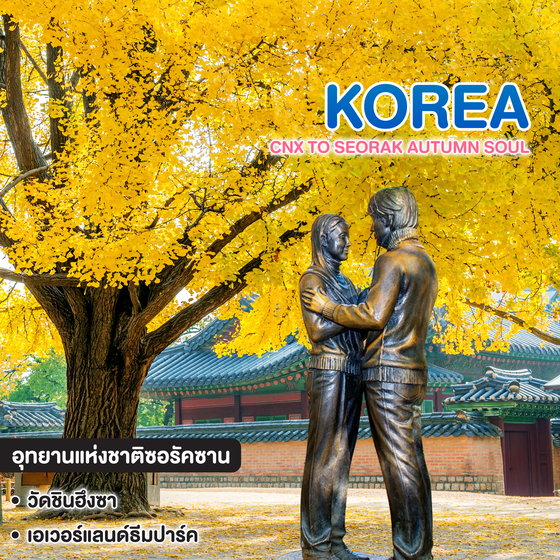 ทัวร์เกาหลี บินตรงเชียงใหม่ - โซล CNX TO SEORAK AUTUMN SOUL