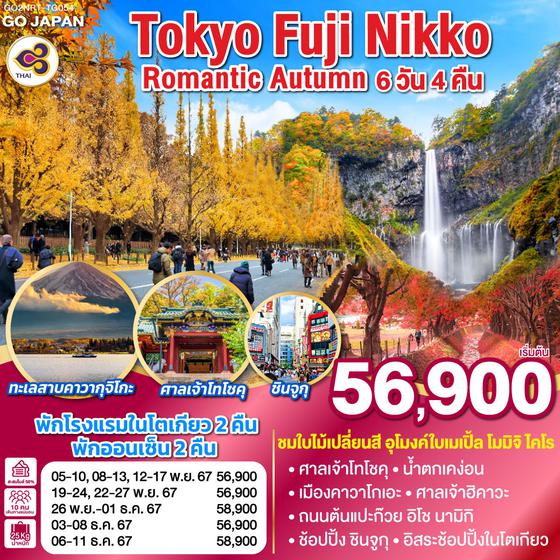 TOKYO FUJI NIKKO ROMANTIC AUTUMN 6D 4N โดยสายการบินไทย [TG]