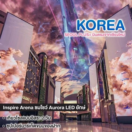 ทัวร์เกาหลี SEOUL PLUS+ บินตรงจากเชียงใหม่ 