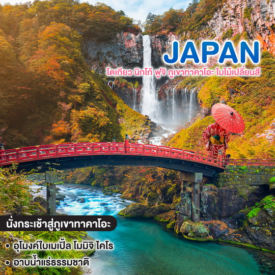 ทัวร์ญี่ปุ่น TOKYO โตเกียว นิกโก้ ฟูจิ ภูเขาทาคาโอะ ใบไม้เปลี่ยนสี