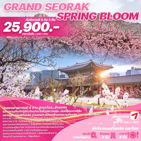 WEKR_GSSB2025 ทัวร์เกาหลี GRAND SEORAK SPRING BLOOM