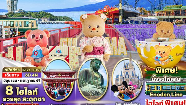 RJ-VZNRT003 ทัวร์ เรียล เรียล...โตเกียว ประกายม่วง วิถีเกาะเอโนชิมะ 