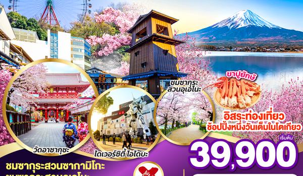 QQGO2NRT-XJ034 TOKYO FUJI SAKURA FREE DAY 6D 4N  โดยสายการบินไทยแอร์เอเชีย เอ็กซ์ [XJ]