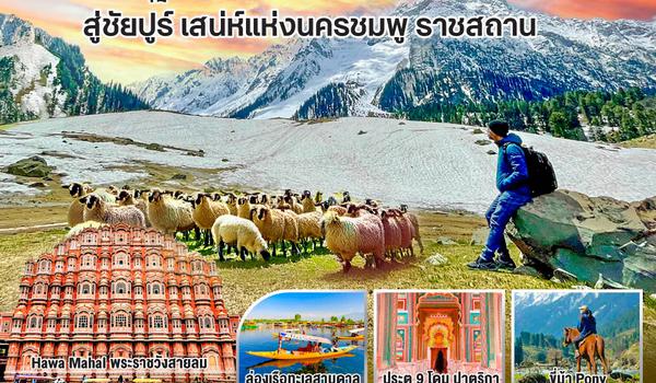 QQGO1DEL-TG008 INDIA แคชเมียร์ มงกุฎเพชรแห่งอินเดีย กลางอ้อมกอดหิมาลัย สู่ชัยปูร์ เสน่ห์แห่งนครชมพู ราชสถาน โดยสายการบิน Thai Airways (TG) 6วัน 4คืน