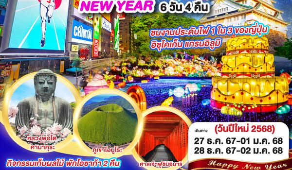 QQGO2HND-TG019 TOKYO OSAKA GRAN ILLUMINATION NEW YEAR 6D 4N โดยสายการบินไทย [TG]