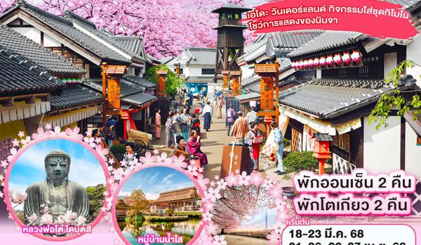 QQGO2NRT-TG068 TOKYO NIKKO EDO WONDERLAND SAKURA 6D 4N  โดยสายการบินไทย [TG]