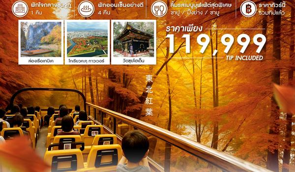  ทัวร์ AMAZING OPEN-AIR BUS TOHOKU TOKYO 9 วัน 6 คืน (JL)