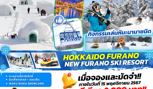 TOP293 : HOKKAIDO FURANO SHIKARIBETSU SNOW 6D4N BY TG 