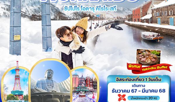 JXJ163 Winter Fall Snow In Love Hokkaido ซัปโปโร โอตารุ คิโรโระสกี 5วัน3คืน