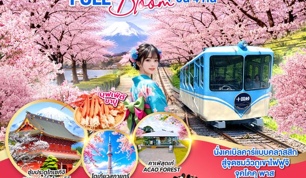 QQGO2NGO-TG082 TOKYO FUJI ATAMI SAKURA FULL BLOOM 7D 4N โดยสายการบินไทย [TG]