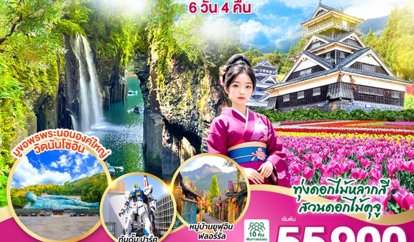 QQGO2FUK-TG026 KYUSHU OITA KUMAMOTO TAKACHIHO  6D 4N โดยสายการบินไทย [TG]