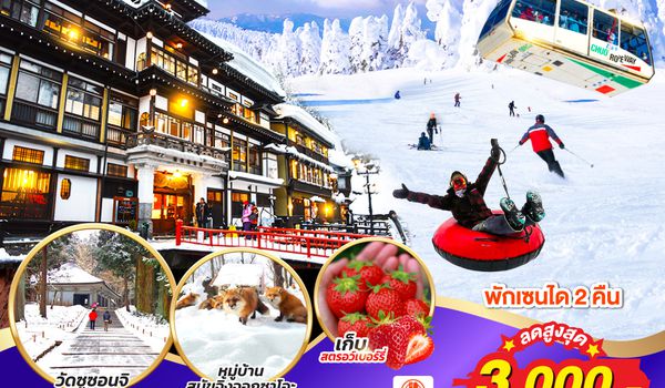 QQGO2SDJ-XJ002 บินตรง TOHOKU SENDAI SNOW MONSTER 5D 3N  โดยสายการบินไทยแอร์เอเชีย เอ็กซ์ [XJ]