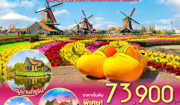 QQGO3BRU-SQ008 BENELUX BACK TO THE GARDEN และเมืองแปลกบาเรล์เฮรตโท นัสเซา เบลเยี่ยม ลักเซมเบิร์ก เนเธอร์แลนด์  8 วัน 5 คืน โดยสายการบิน Singapore (SQ)